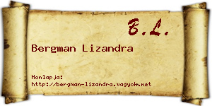 Bergman Lizandra névjegykártya